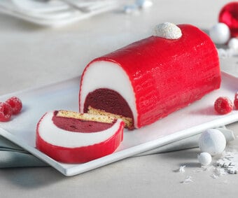 Bûche glacée citron-cassis (Numéro d’article 16037)