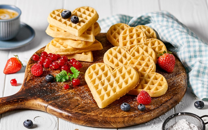 Luchtige hartjeswafels (Artikelnummer 12209)